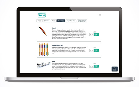 Webshop Webshop op laptop en smartphone